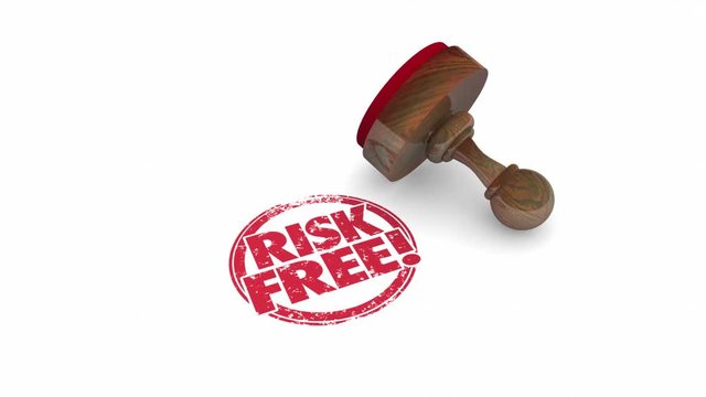 Risk Free Stamp Safe Secure Choice Words 3d Animation