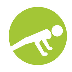 sport man silhouette active design vector illustration eps 10