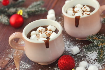 Hot chocolate with marshmallows