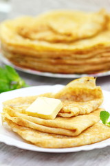 Pancakes with butter