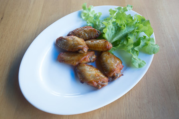 hot and spicy chicken wing