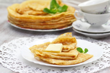 Pancakes with butter