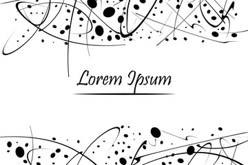 Ink Drips. Spill out paint - vector illustration. Border, Banner