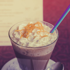 Coffee with whipped cream