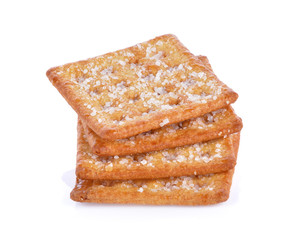 Biscuit on white background