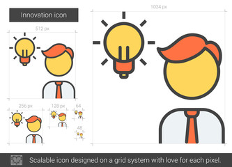 Innovation line icon.