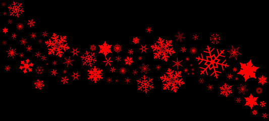 Red and Black Christmas Banner