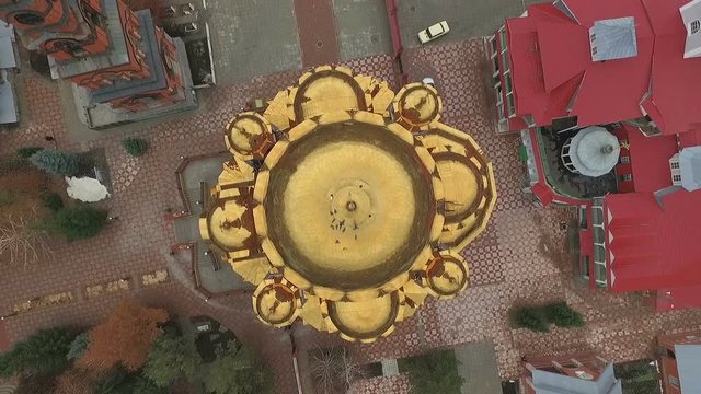 Aerial shot of the main dome of Holy Trinity Convent of Mercy.
