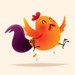 Rooster design. Chinese New Year.