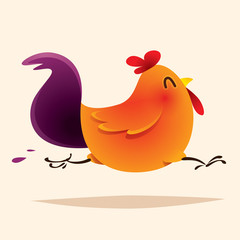 Rooster design. Chinese New Year.
