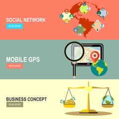 Global social network .Mobile gps navigation.globe and money.Concepts for web banners, printed and promotional materials