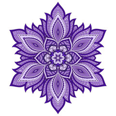 Color circular pattern - Mandala. The decoration in oriental style.