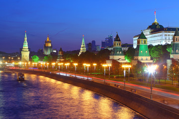 Obraz premium Kremlin in the night