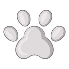 Footprint of cats foot icon. Cartoon illustration of cats foot vector icon for web design