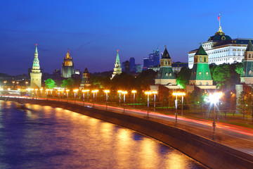Fototapeta na wymiar Kremlin in the night