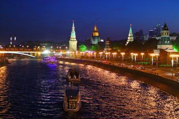 Kremlin in the night