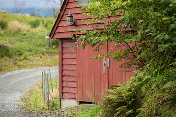 wooden house, farm, old building, countryside,