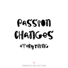 Vector hand drawn lettering poster