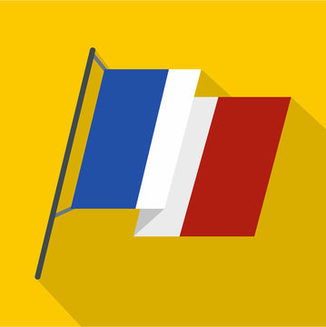 France flag icon. Flat illustration of france flag vector icon for web