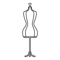 Mannequin icon. Outline illustration of mannequin vector icon for web