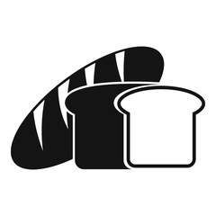 Bread icon. Simple illustration of bread vector icon for web