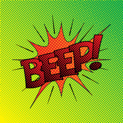 Colourful comic book style explosion vector effect