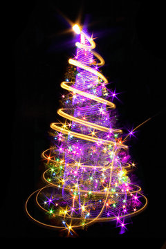 color christmas tree