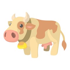 Cow icon. Cartoon illustration of cow vector icon for web