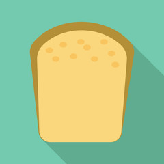Bread icon. Flat illustration of bread vector icon for web