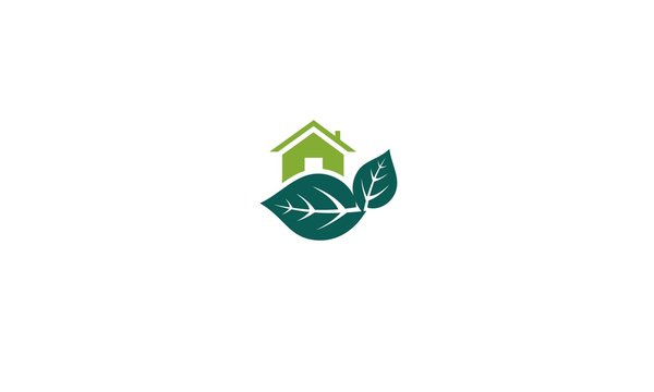 vector ecological homes signs and icons