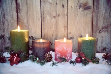 Adventskerzen - vierter Advent