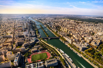 Bird's eye view,Paris cityscape,France