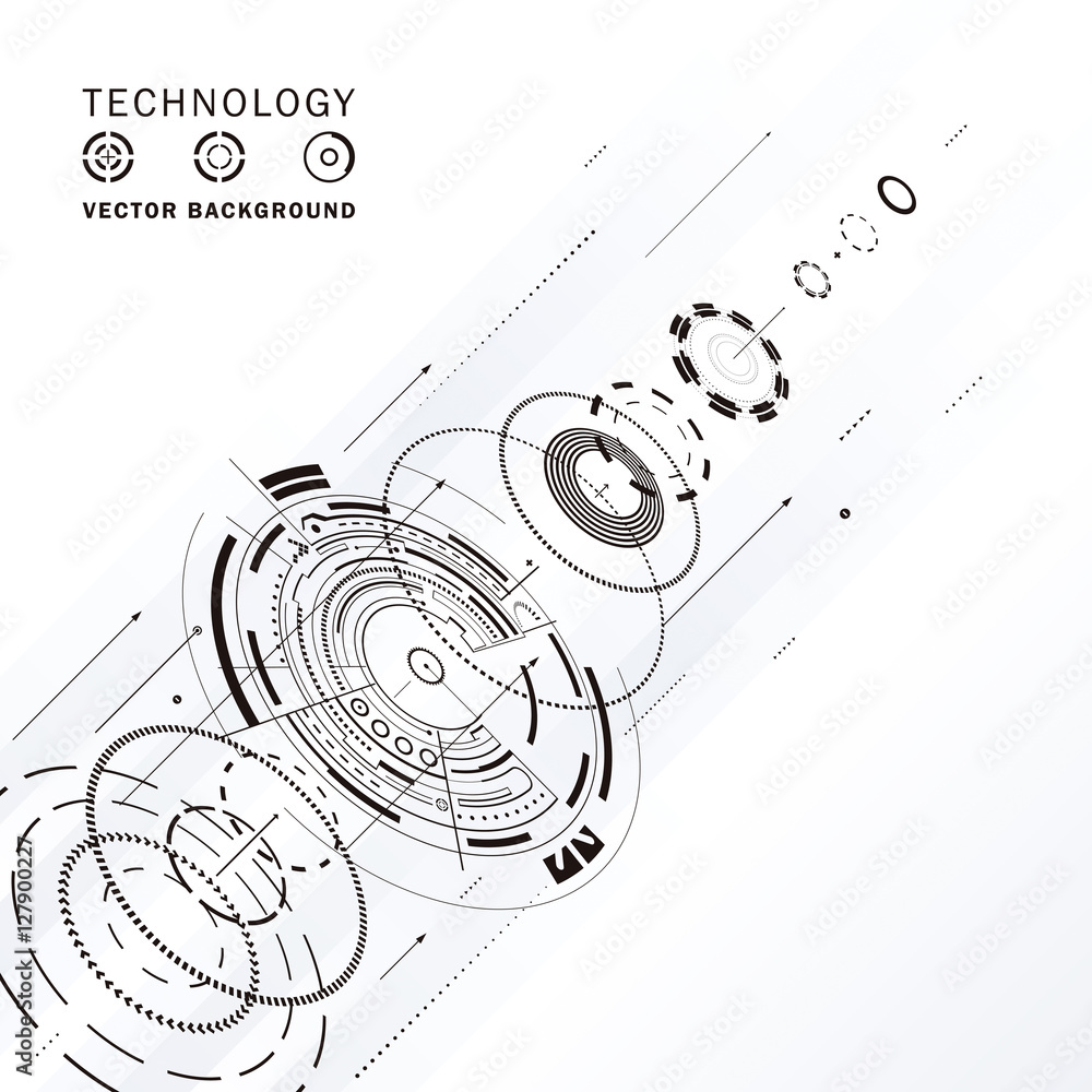 Poster technology composition structure abstract background.
