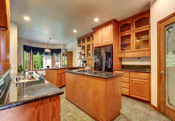 Beautiful custom designed kitchen room with gorgeous granite.