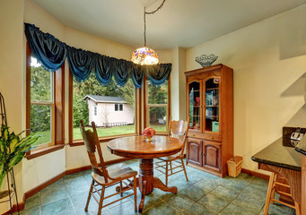 Cozy breakfast nook interior