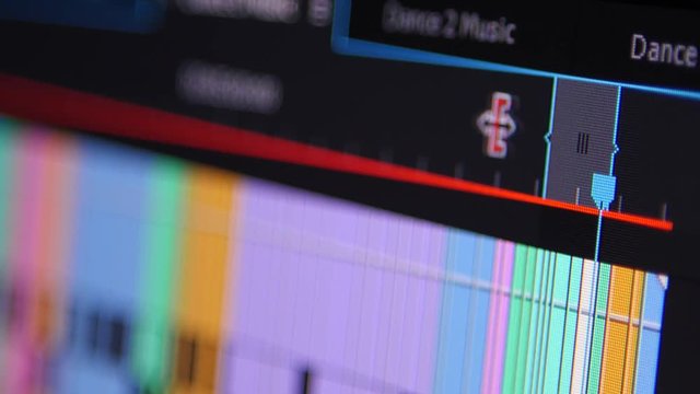 Video Editing Software Going Through The Timeline Frame By Frame Point Of View