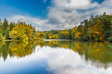 Fototapeta na wymiar Svycar Pond - Voderady,Czech Republic