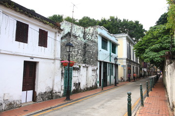 Fototapeta na wymiar Historical Street in Taipa, Macau