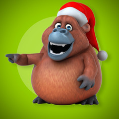 Fun Orangutan - 3D Illustration