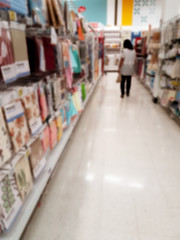 blur woman Shopping Department store