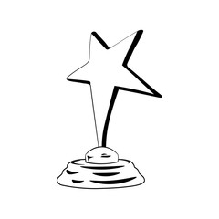 Award. Star design concept