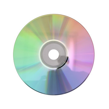 plate CD, DVD disc isolated on white background