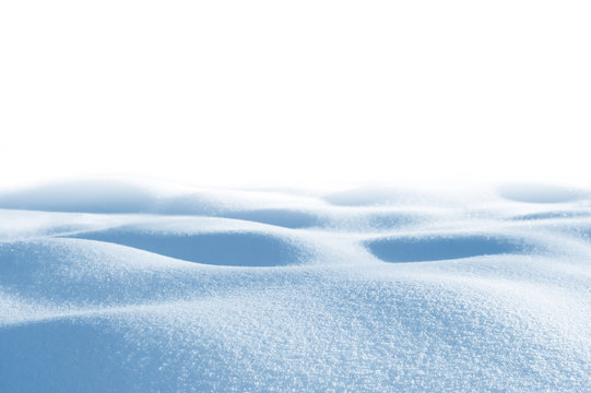 Snowdrift Isolated On White Background For Design