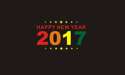 Vector 2017 Happy New Year background