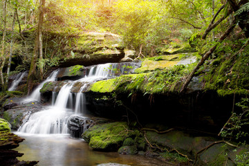 Beautiful waterfall landscape.