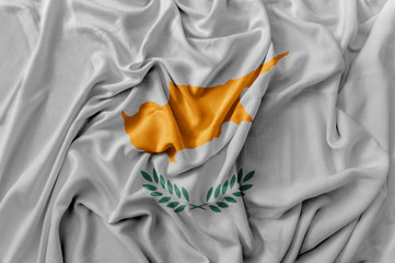 Ruffled waving Cyprus flag