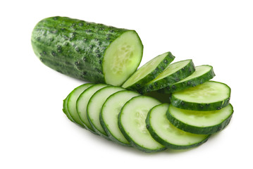 sliced cucumber