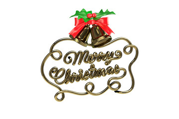 Merry Christmas Typography decorate retro style art and craft 