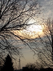 Spiraglio di luce in inverno