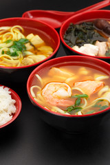 Curry soups with seafoods